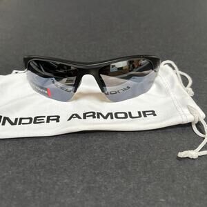 Under Armour "Wind Up" Youth Satin Matte Black Sports Sunglasses NWT